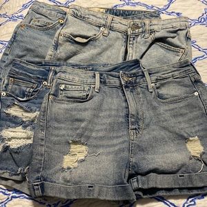 Lot of 4 pairs of jean shorts